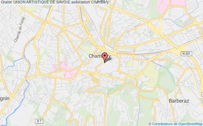 plan association Union Artistique De Savoie Chambéry
