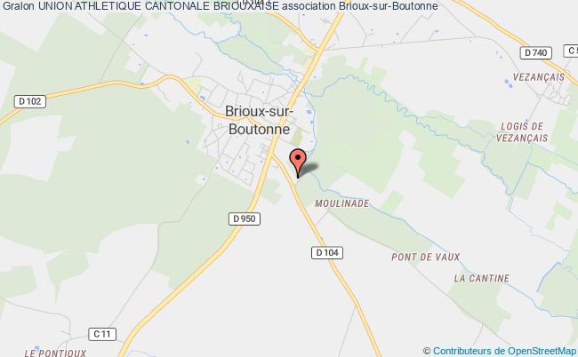 plan association Union Athletique Cantonale Briouxaise Brioux-sur-Boutonne