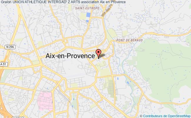 plan association Union Athletique Intergad' Z Arts Aix-en-Provence