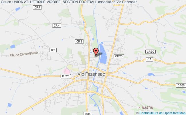 plan association Union Athletique Vicoise, Section Football Vic-Fezensac