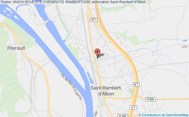 plan association Union Bouliste Cheminote Rambertoise 