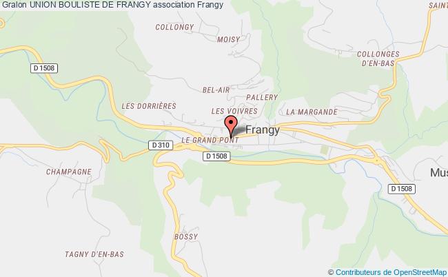 plan association Union Bouliste De Frangy Frangy