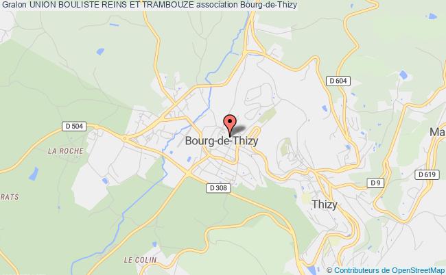 plan association Union Bouliste Reins Et Trambouze Bourg-de-Thizy
