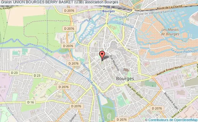 plan association Union Bourges Berry Basket (u3b) Bourges