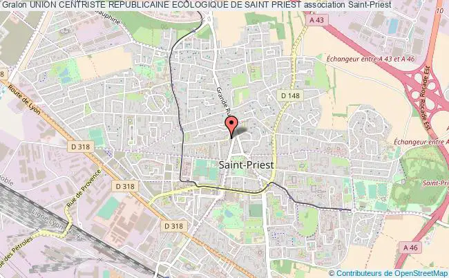 plan association Union Centriste Republicaine Ecologique De Saint Priest Saint-Priest