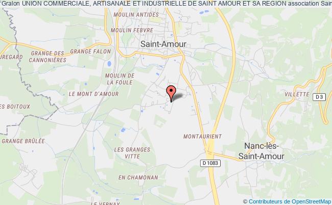 plan association Union Commerciale, Artisanale Et Industrielle De Saint Amour Et Sa Region Saint-Amour