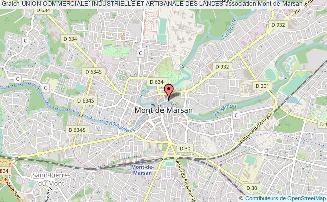 plan association Union Commerciale, Industrielle Et Artisanale Des Landes Mont-de-Marsan