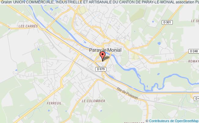 plan association Union Commerciale, Industrielle Et Artisanale Du Canton De Paray-le-monial Paray-le-Monial