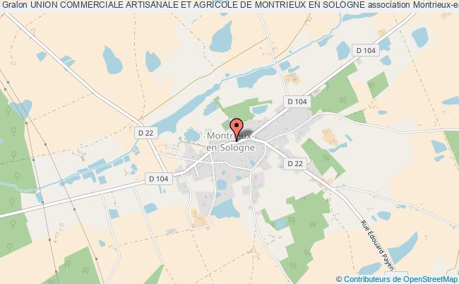 plan association Union Commerciale Artisanale Et Agricole De Montrieux En Sologne Montrieux-en-Sologne