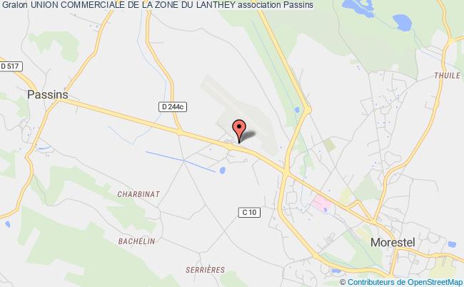 plan association Union Commerciale De La Zone Du Lanthey Arandon-Passins