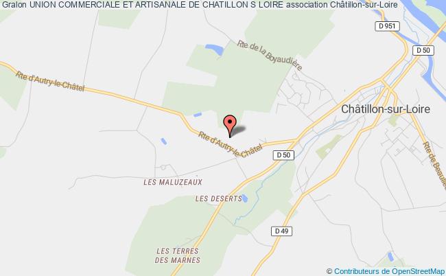 plan association Union Commerciale Et Artisanale De Chatillon S Loire Châtillon-sur-Loire