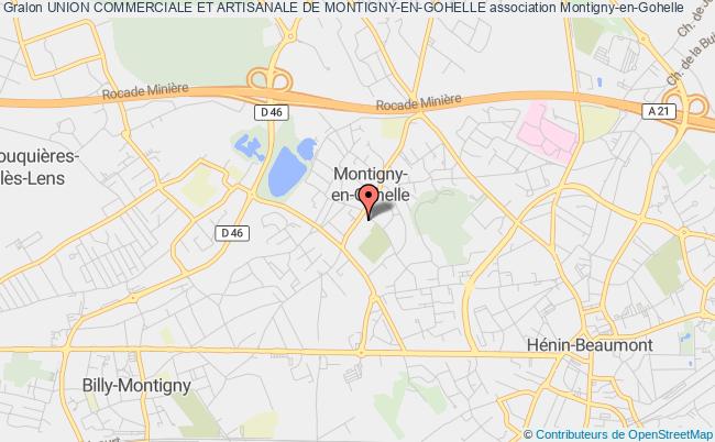 plan association Union Commerciale Et Artisanale De Montigny-en-gohelle Montigny-en-Gohelle