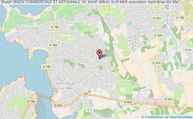 plan association Union Commerciale Et Artisanale De Saint Briac Sur Mer Saint-Briac-sur-Mer