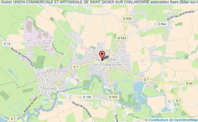 plan association Union Commerciale Et Artisanale De Saint Didier Sur Chalaronne Saint-Didier-sur-Chalaronne