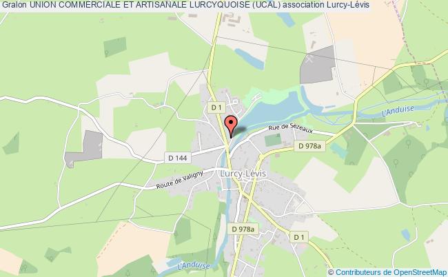plan association Union Commerciale Et Artisanale Lurcyquoise (ucal) Lurcy-Lévis