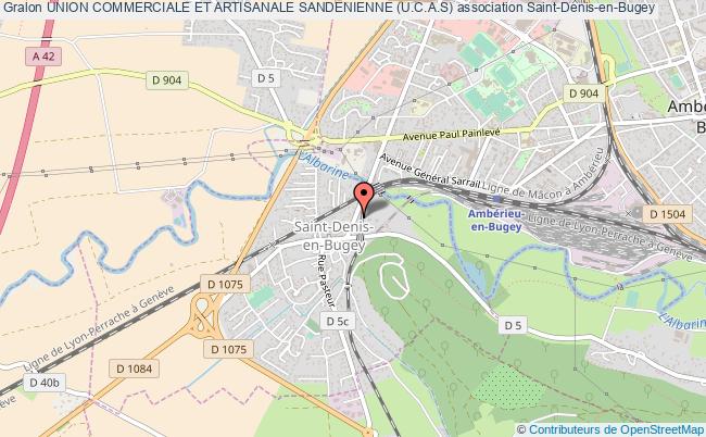 plan association Union Commerciale Et Artisanale Sandenienne (u.c.a.s) Saint-Denis-en-Bugey