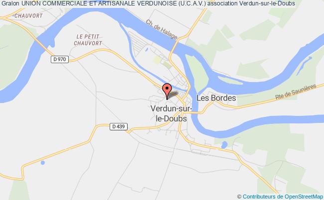 plan association Union Commerciale Et Artisanale Verdunoise (u.c.a.v.) Verdun-sur-le-Doubs