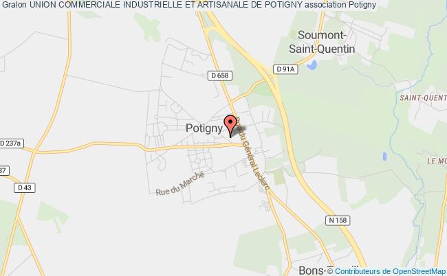 plan association Union Commerciale Industrielle Et Artisanale De Potigny Potigny