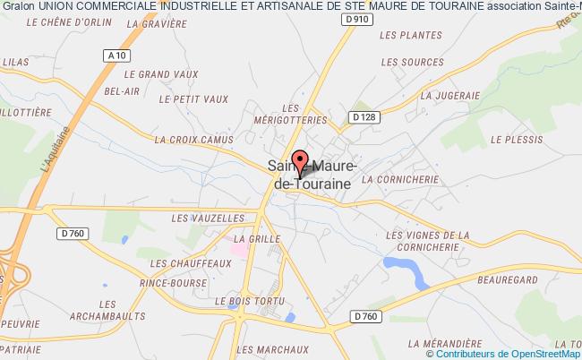 plan association Union Commerciale Industrielle Et Artisanale De Ste Maure De Touraine Sainte-Maure-de-Touraine