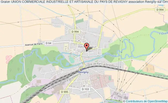 plan association Union Commerciale Industrielle Et Artisanale Du Pays De Revigny Revigny-sur-Ornain