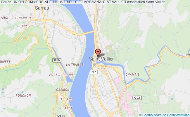 plan association Union Commerciale Industrielle Et Artisanale St Vallier Saint-Vallier