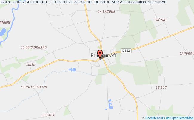plan association Union Culturelle Et Sportive St Michel De Bruc Sur Aff Bruc-sur-Aff