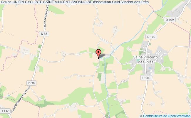 plan association Union Cycliste Saint-vincent Saosnoise Saint-Vincent-des-Prés