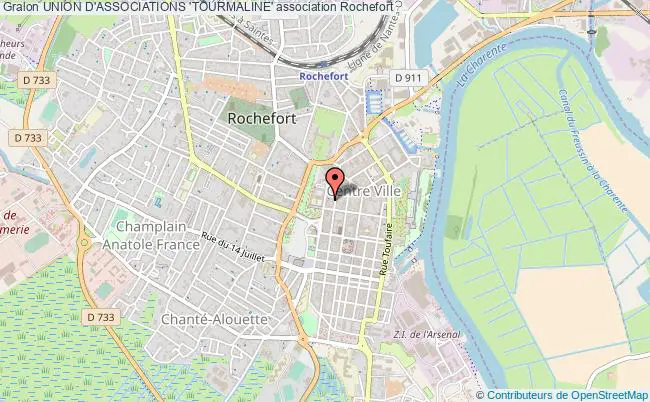 plan association Union D'associations 'tourmaline' Rochefort