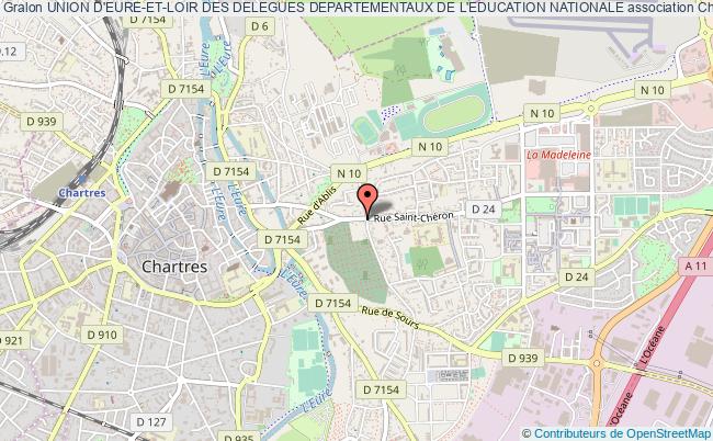 plan association Union D'eure-et-loir Des Delegues Departementaux De L'education Nationale Chartres