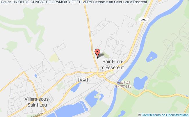 plan association Union De Chasse De Cramoisy Et Thiverny Saint-Leu-d'Esserent