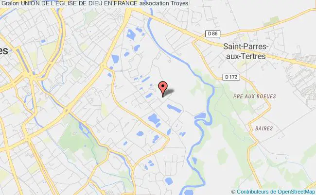 plan association Union De L'eglise De Dieu En France Troyes