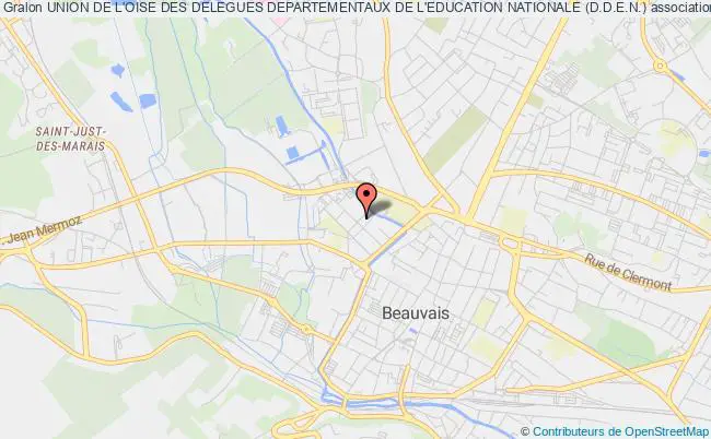 plan association Union De L'oise Des Delegues Departementaux De L'education Nationale (d.d.e.n.) Beauvais