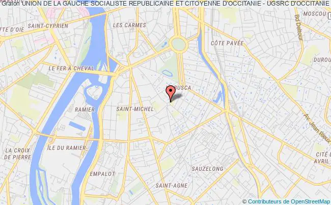 plan association Union De La Gauche Socialiste Republicaine Et Citoyenne D'occitanie - Ugsrc D'occitanie Toulouse