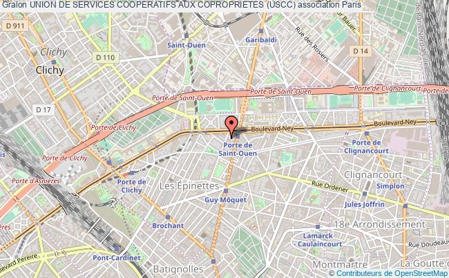 plan association Union De Services Cooperatifs Aux Coproprietes (uscc) Paris