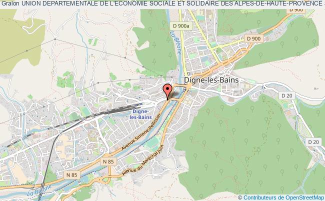 plan association Union Departementale De L'economie Sociale Et Solidaire Des Alpes-de-haute-provence Digne-les-Bains