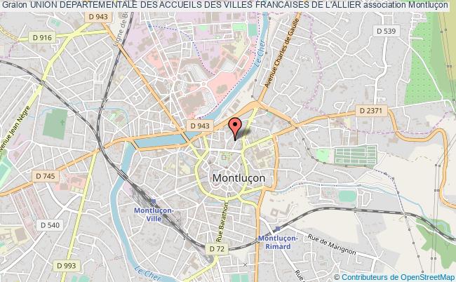plan association Union Departementale Des Accueils Des Villes Francaises De L'allier Montluçon