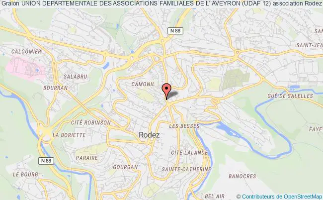 plan association Union Departementale Des Associations Familiales De L' Aveyron (udaf 12) Rodez
