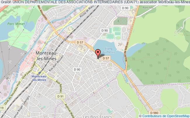 plan association Union Departementale Des Associations Intermedaires (udai71) Montceau-les-Mines