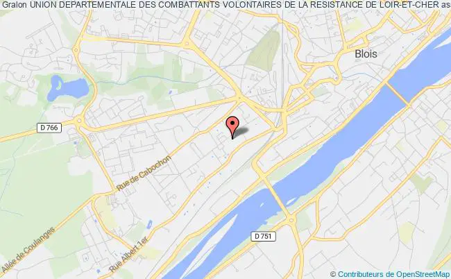 plan association Union Departementale Des Combattants Volontaires De La Resistance De Loir-et-cher Blois