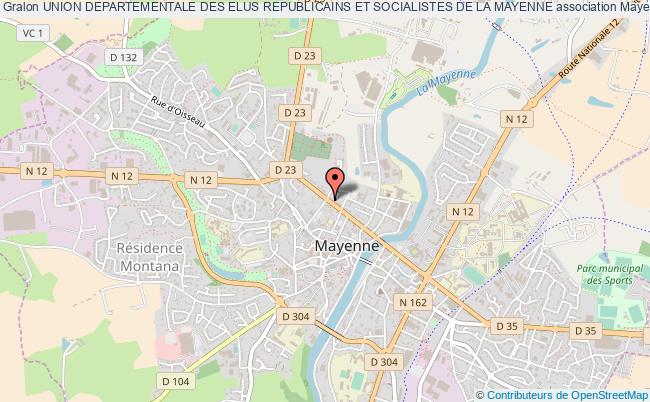 plan association Union Departementale Des Elus Republicains Et Socialistes De La Mayenne Mayenne