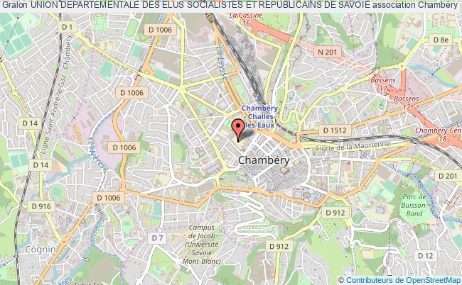 plan association Union Departementale Des Elus Socialistes Et Republicains De Savoie Chambéry