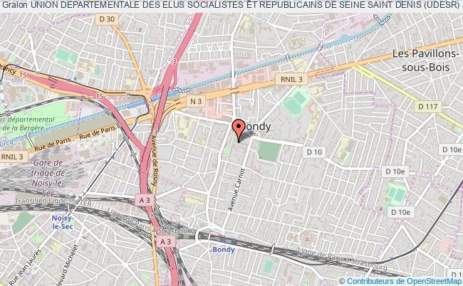 plan association Union Departementale Des Elus Socialistes Et Republicains De Seine Saint Denis (udesr) Bondy