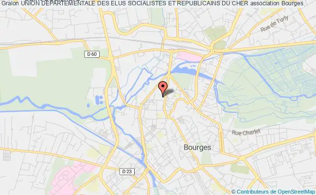 plan association Union Departementale Des Elus Socialistes Et Republicains Du Cher Bourges