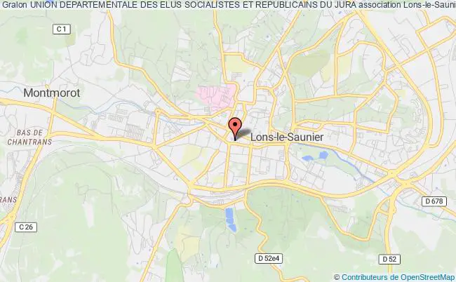 plan association Union Departementale Des Elus Socialistes Et Republicains Du Jura Lons-le-Saunier