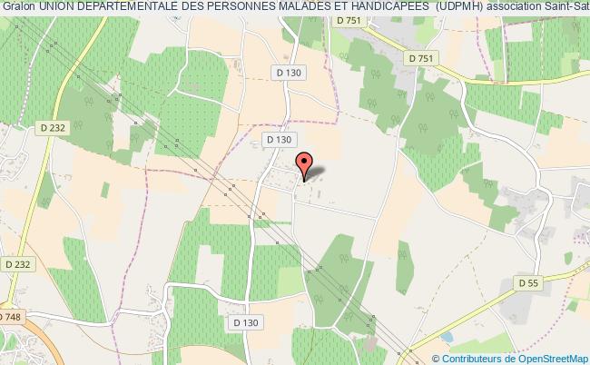 plan association Union Departementale Des Personnes Malades Et Handicapees  (udpmh) Saint-Saturnin-sur-Loire