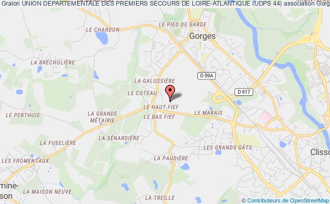 plan association Union Departementale Des Premiers Secours De Loire-atlantique (udps 44) Gorges