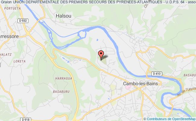 plan association Union Departementale Des Premiers Secours Des Pyrenees-atlantiques - U.d.p.s. 64 - Cambo-les-Bains