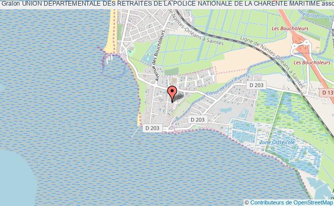 plan association Union Departementale Des Retraites De La Police Nationale De La Charente Maritime Châtelaillon-Plage