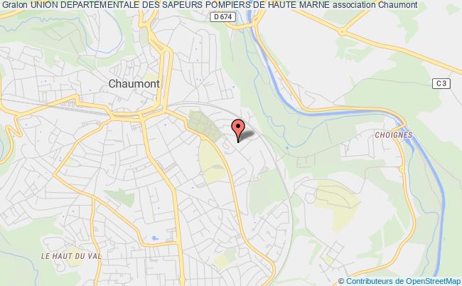 plan association Union Departementale Des Sapeurs Pompiers De Haute Marne Chaumont