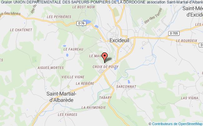 plan association Union Departementale Des Sapeurs-pompiers De La Dordogne Saint-Martial-d'Albarède